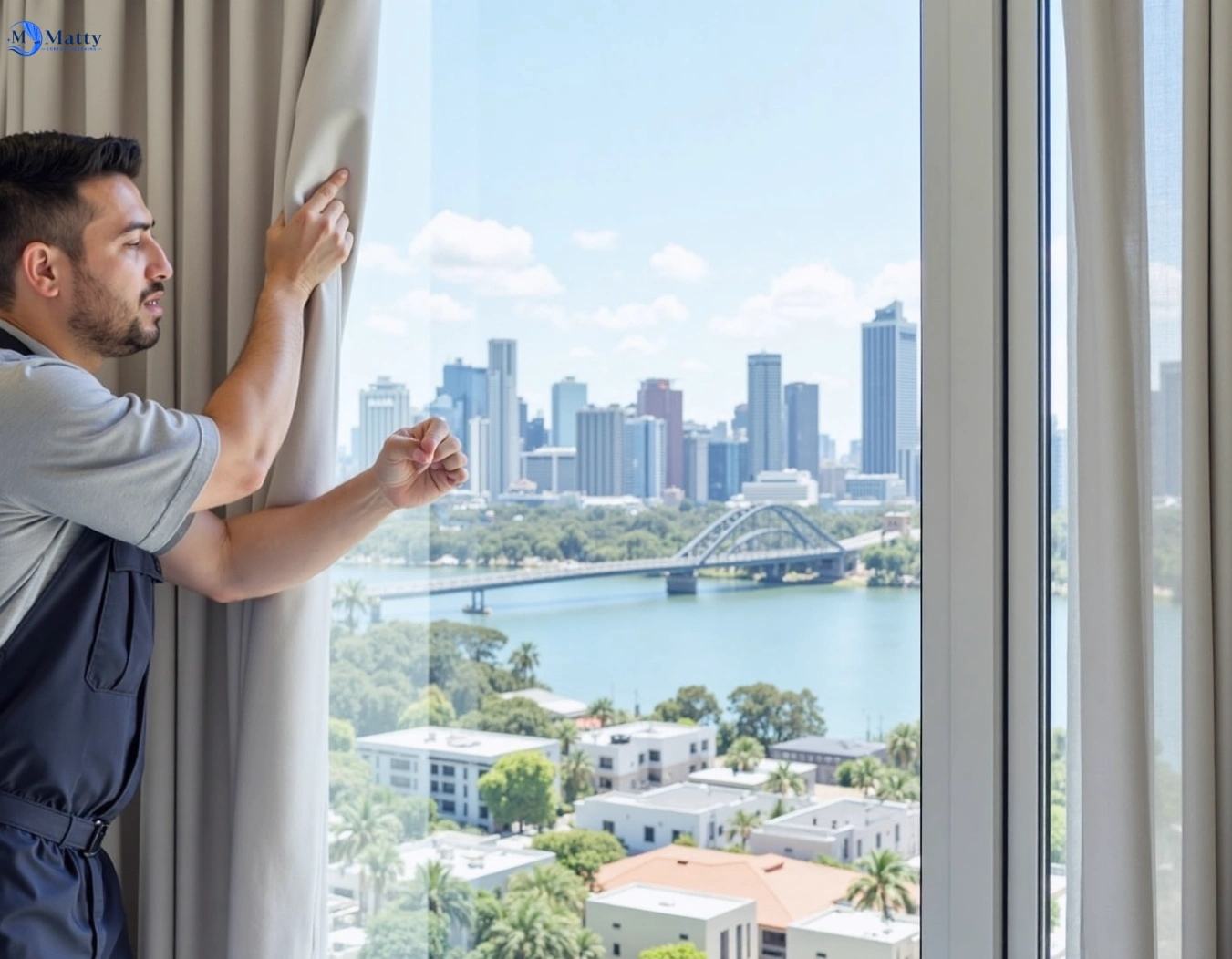 Professional curtain steam cleaning service freshwater-creek-vic QLD by Matty Curtain Cleaning