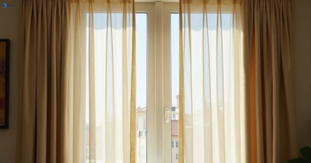 Dusty and dull curtains in freshwater-creek-vic before steam cleaning
